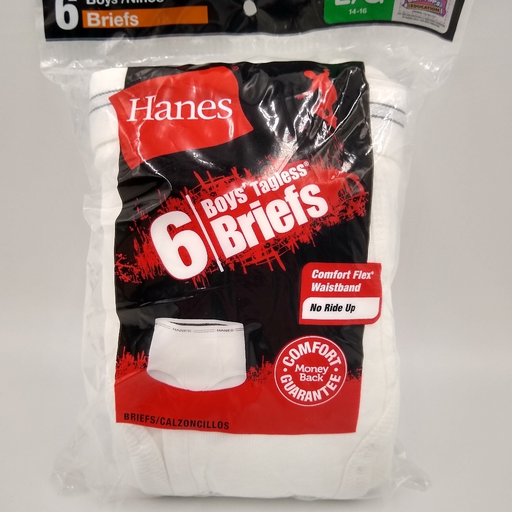 Hanes 6 pack of Boys Briefs